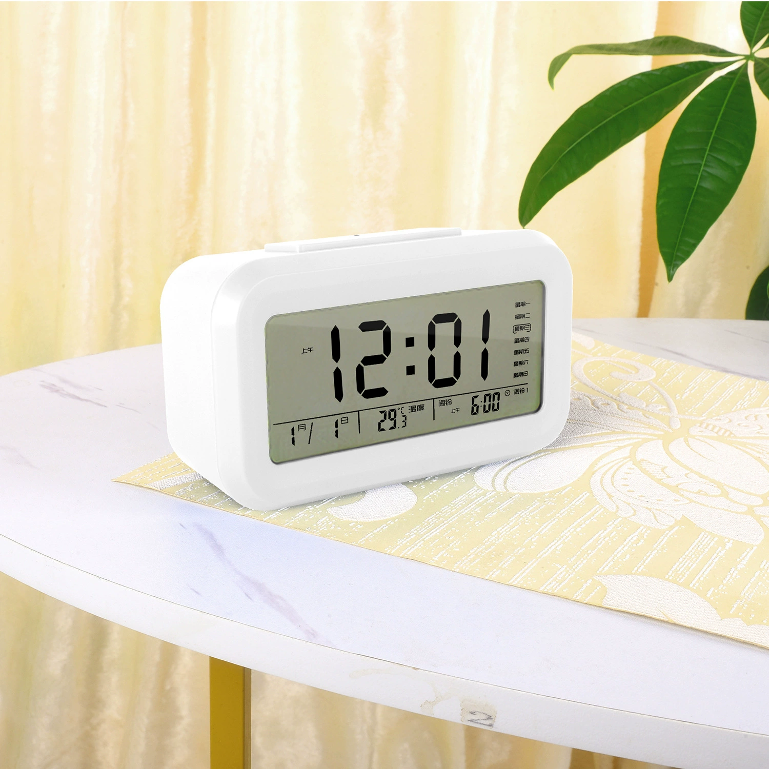 Индивидуальные китайские речевые электронные часы голосовые умные часы цветной цифровой будильник с цифровым дисплеем