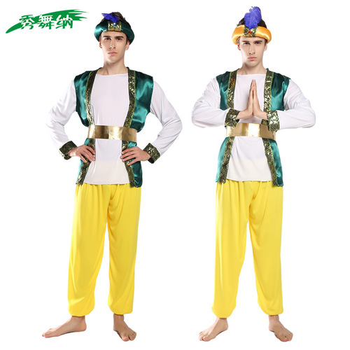 Halloween cosplay costume party Indian Arabic adult male role-playing prince performance outfit