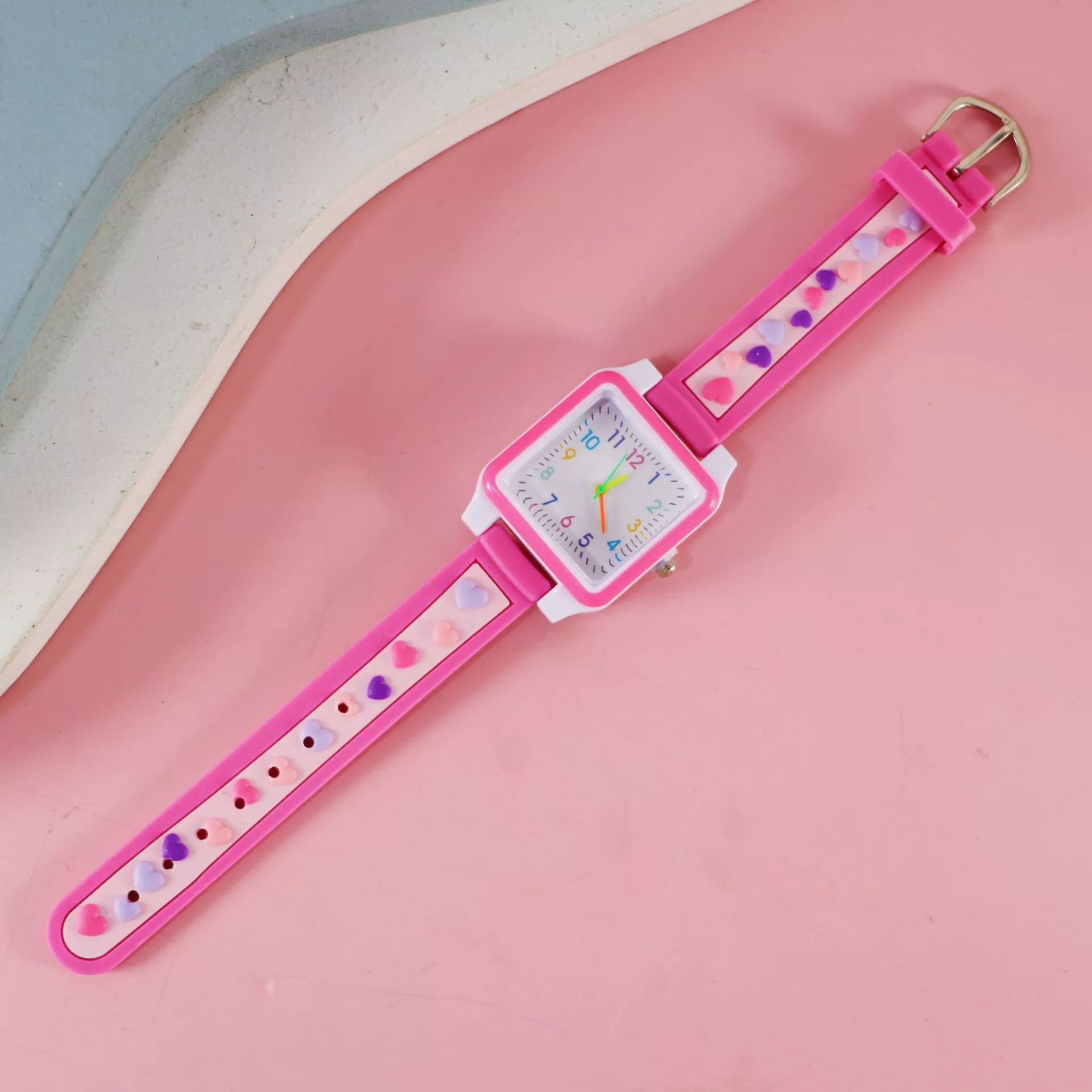 Silicone children's watch with gears, children's quartz watches