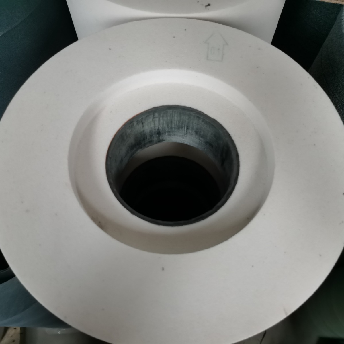 PSA双面凹砂轮350*125*127棕刚玉白刚玉碳化硅1040无心磨砂轮陶瓷