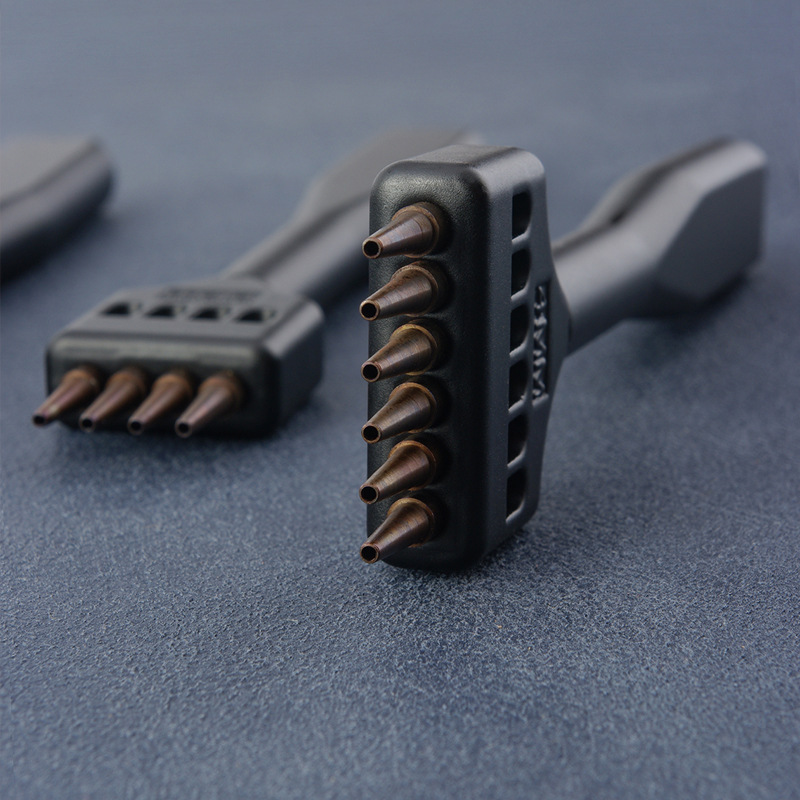 皮革打孔排冲10121圆斩孔圆孔冲 手工DIY皮革皮具缝线打孔冲1.0mm|undefined