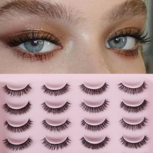 跨境爆款20对装混装自然浓密假睫毛 仿真睫毛 立体卷翘眼睫毛批发