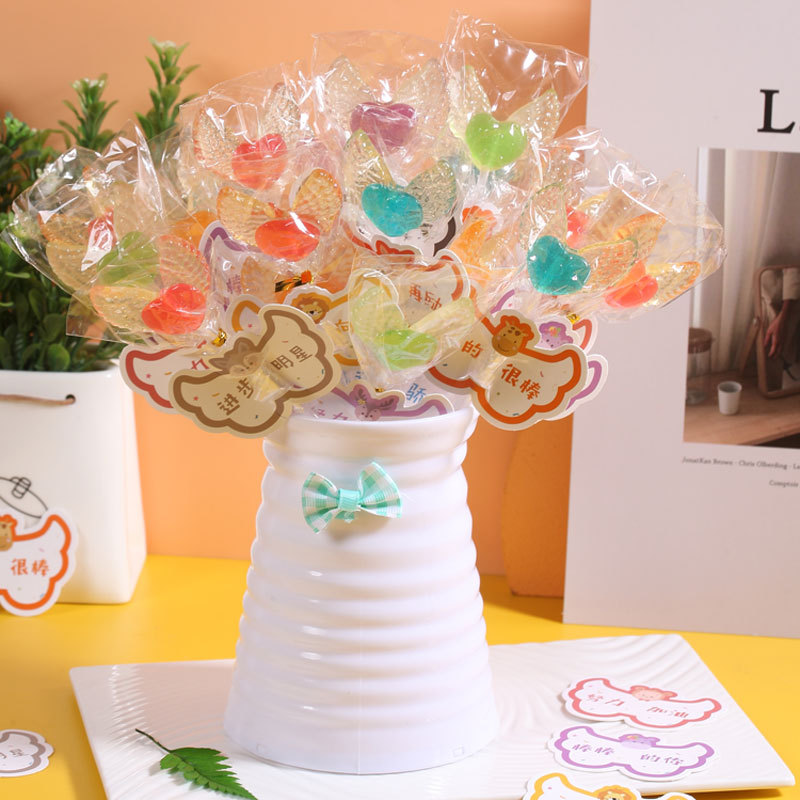 사랑의 날개 50개/가방 + 카드 + 꽃병