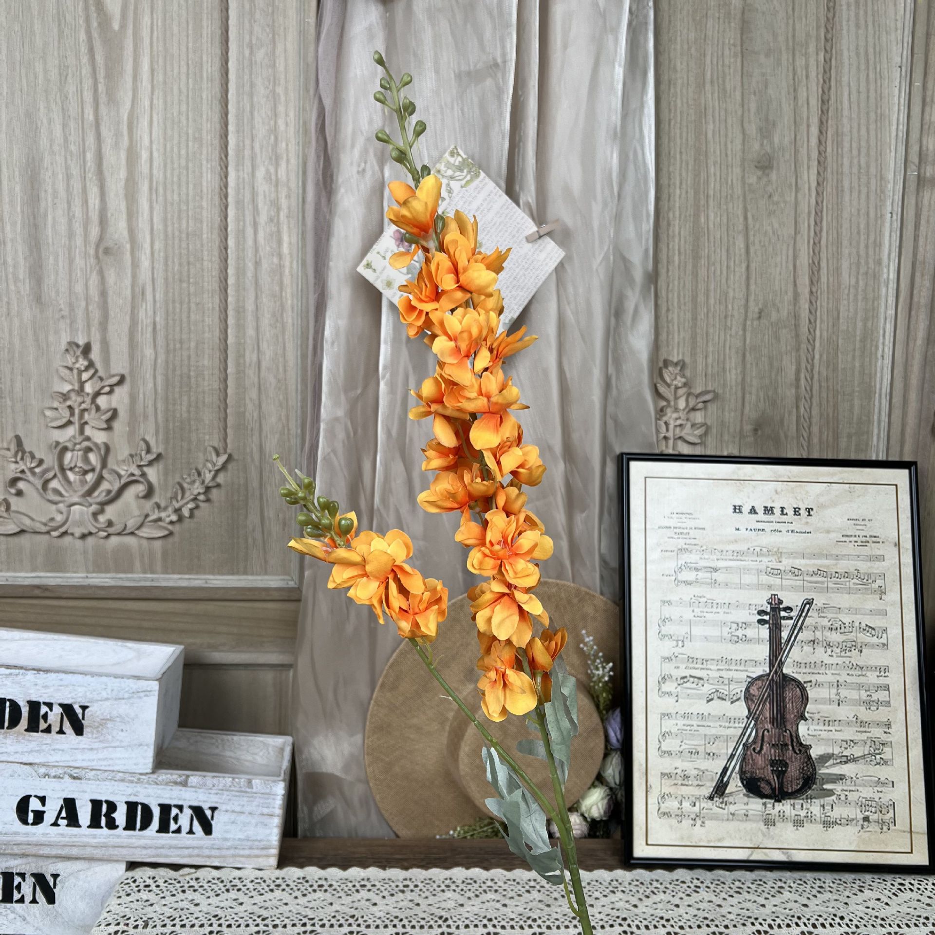 Y-2 포크 몰려 delphinium-오렌지