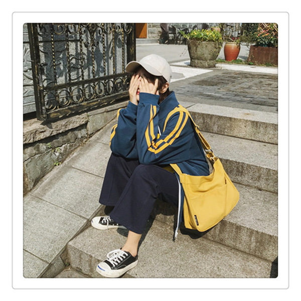 solid color shopping bag