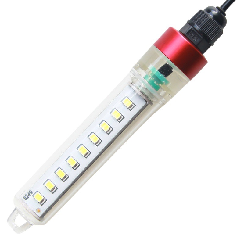 LED night fishing underwater fishing lamp 12V24V fishing lamp plastic fishing lamp Net lamp Bridge raft fishing lamp