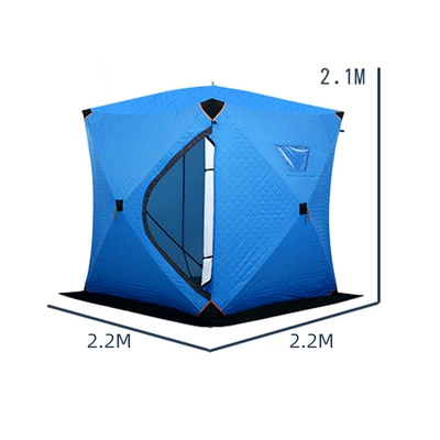 Tent Thickened Winter Fishing Tent: Avtomobil dam çadırları - type-b-blue-2222207m-3-4-people