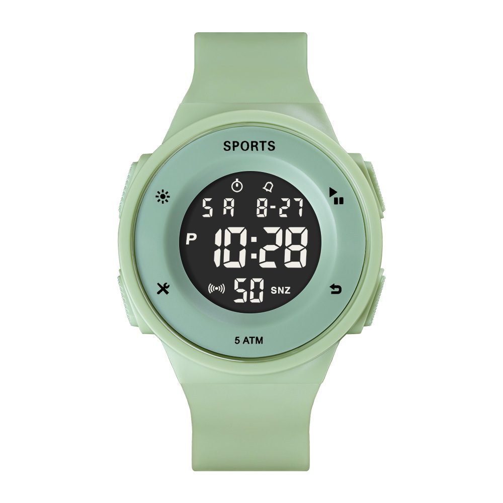Reloj electrónico de luz nocturna de tendencia simple para estudiantes de secundaria junior alarma multifuncional cronometraje reloj electrónico deportivo