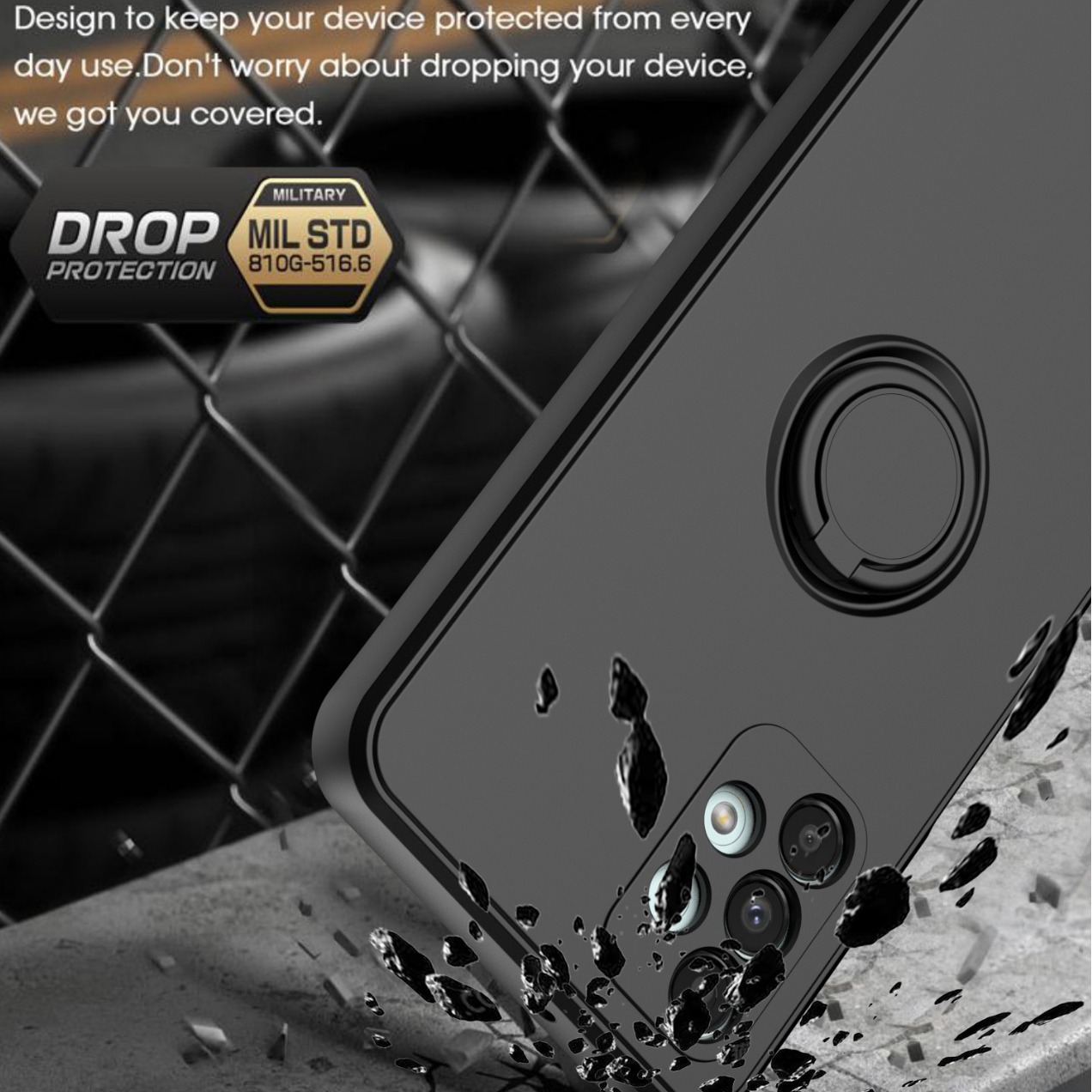 Funda para teléfono móvil Samsung A57, soporte líquido para A56, soporte magnético para coche A22, soporte de anillo A72, funda protectora suave A06 para A54
