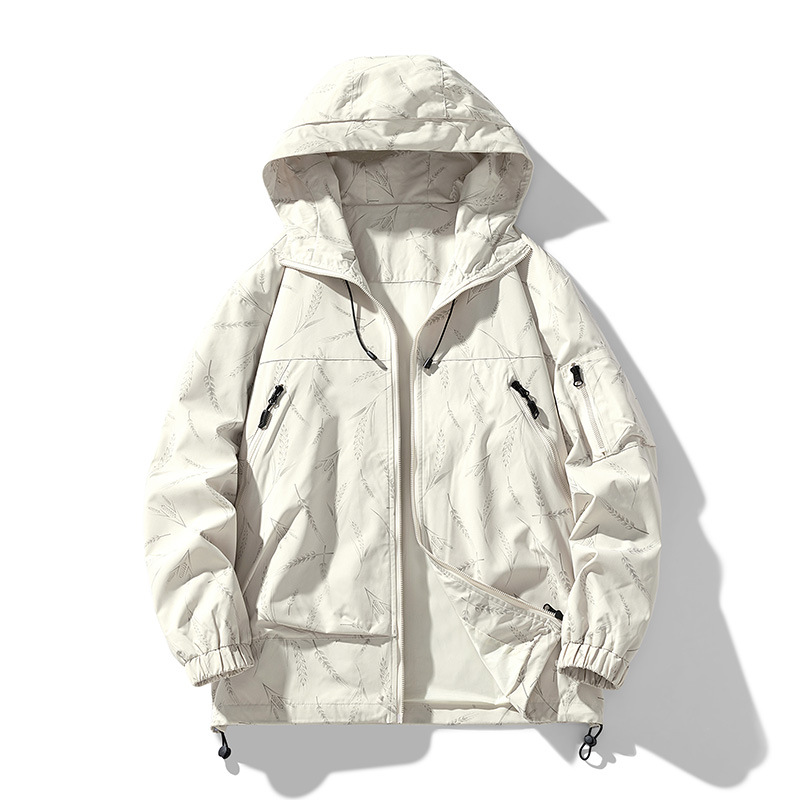 Coupe-vent imperméable à capuche multipoches pour couple, homme et femme, nouvelle veste décontractée, polyvalente et tendance, coupe ample_voghion.com