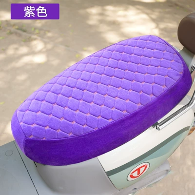 Thickened Seat Cover, Scooter Seat | Electric car cushion - purple-small-suitable-for-flat-surface-length-50-55cm