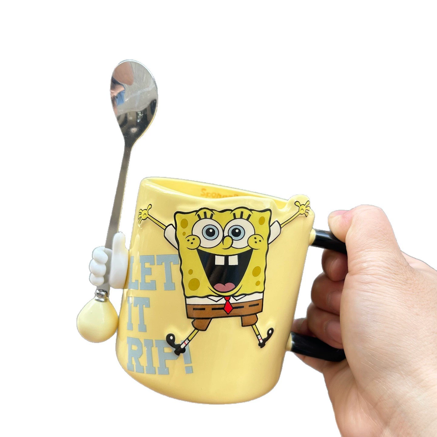 Чаша с SpongeBob SquarePants коллаборативная 520 праздничный подарок лучшему другу и девушке практичный креативный торт подарок коробка кружка