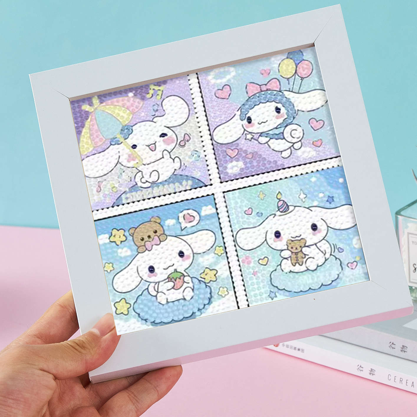 Nuevo dibujo de diamante infantil de labu diy pegatinas de diamante con marcos de fotos hechas a mano diy puzzle pegatinas de mampostería image 153