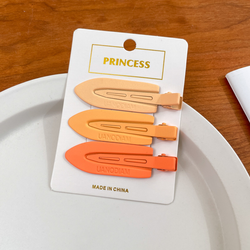 Otoño y invierno curry clip de pelo de boca de pato clip de cabello de mujer acabado de artefactos de alfabetización de la cara de la cabeza clip de ceja clip lateral