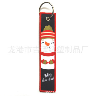 Wenzhou Manufacturers Produce Customized Woven Label Keychains, Embroidered Keychains, Digital Printed Key Pendants