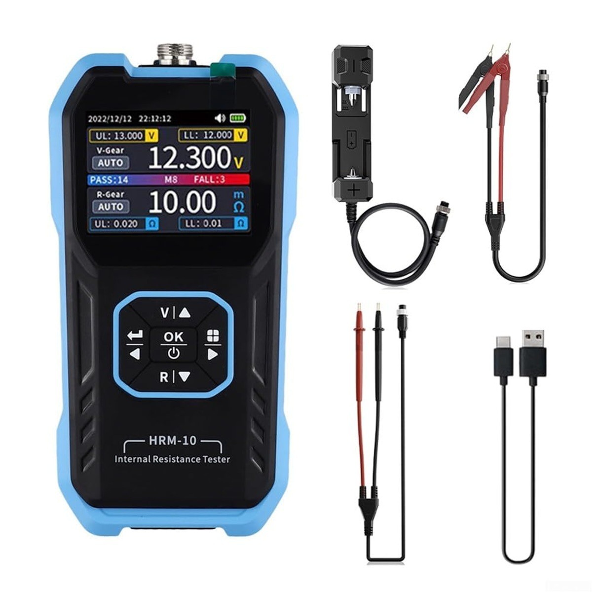 Complete set of internal resistance meter (internal resistance meter with clip +…