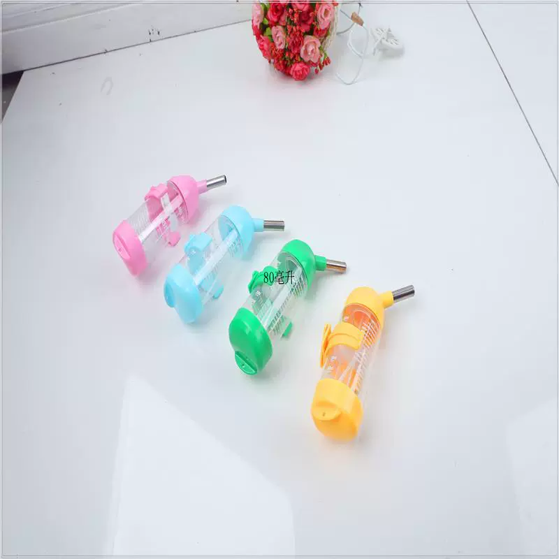 Конечно, домашнее животное хомяк Золотой медведь 80 мл бутылка для воды двойной шар немой бутылка для воды поилка для домашних животных