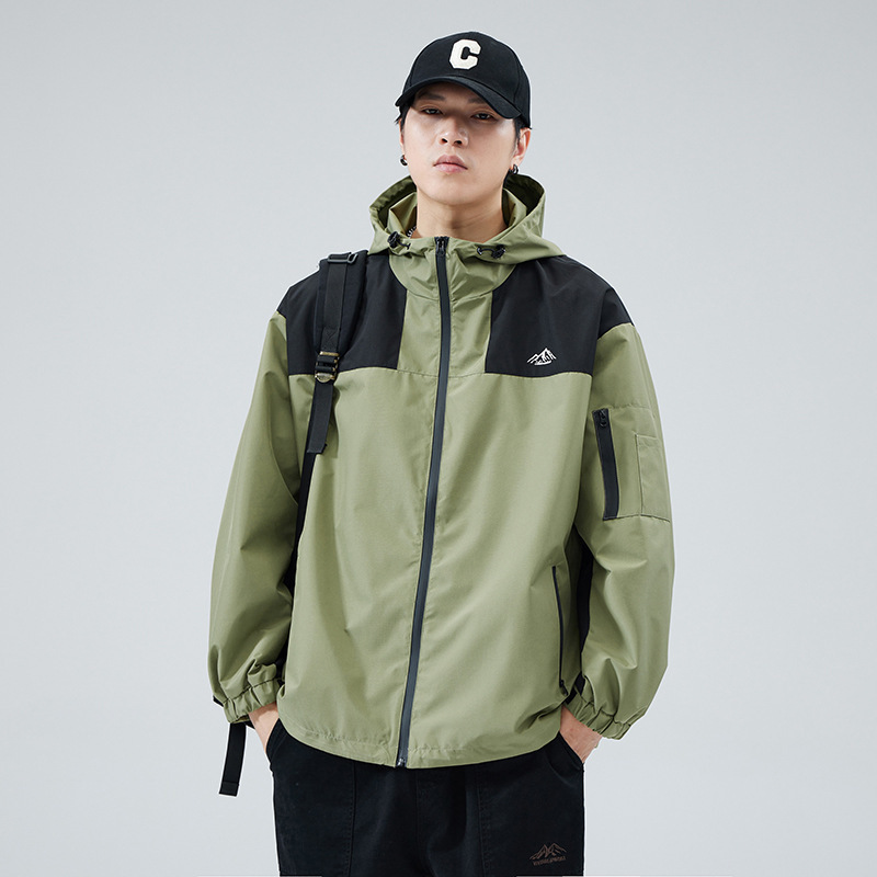 Autumn and Winter new jacket men's loose plus size outdoor windproof waterproof mountaineering skiing tooling casual jacket fashion brand Autumn and Winter new jacket men's loose plus size outdoor windproof waterproof mountaineering skiing tooling casual jacket fashion brand