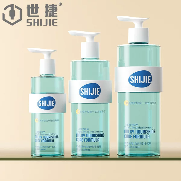 E-Commerce Hot-Selling 300ml 500ml Set of Bottles for Lotion, Shampoo, and Conditioner, Custom Plastic Packaging Materials