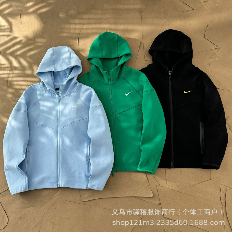 Men's Jacket Nk Silicone Gold Label Nocta American Version Logo Printed Letters Zipper Hooded Sports Casual Jacket