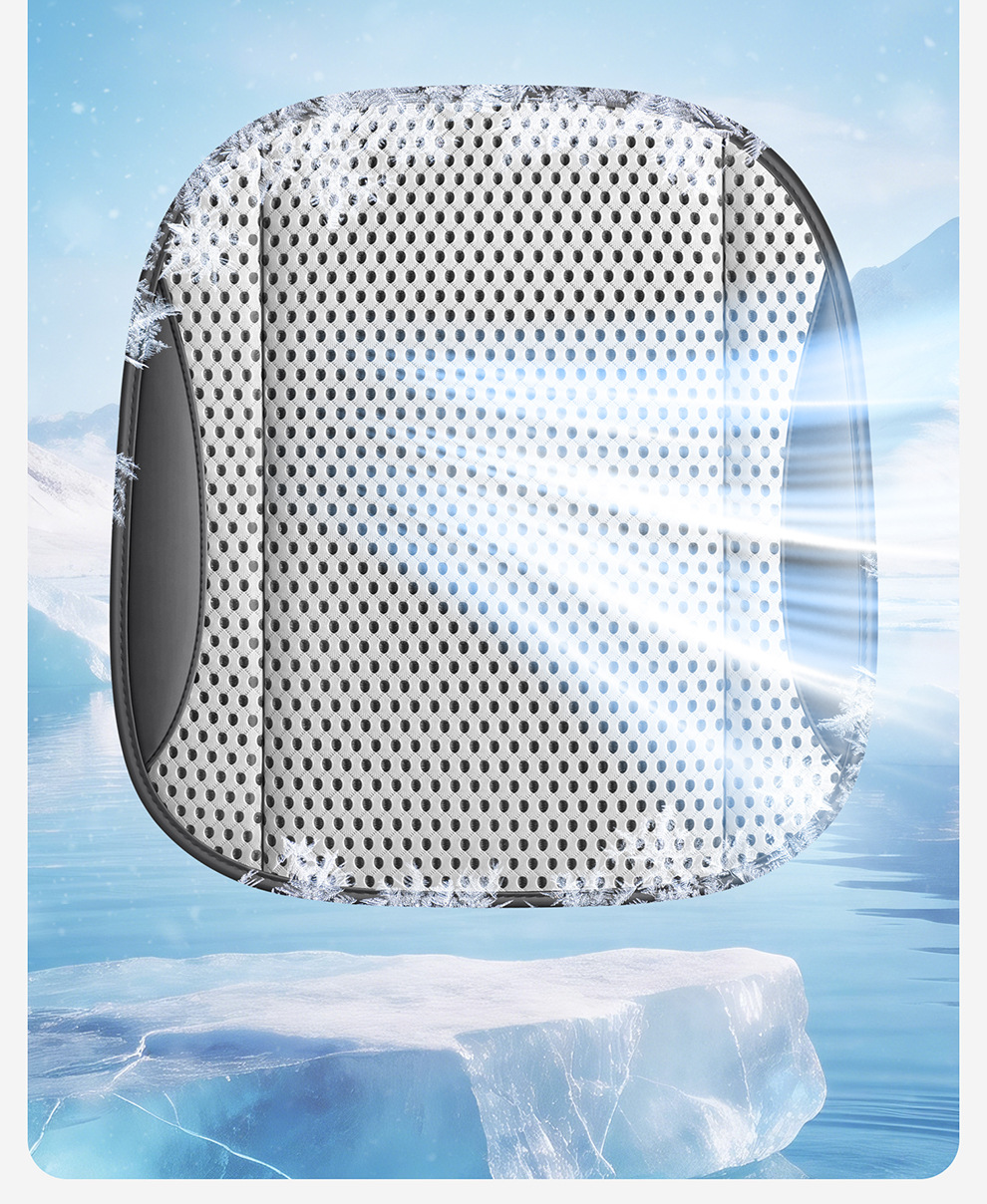 Car Seat Cushion, Summer Cooling and Ventilating Seat Cushion, Breathable and Heat-Dissipating, Household USB Fan Seat Cushion, Car Ice Silk Cooling Cushion