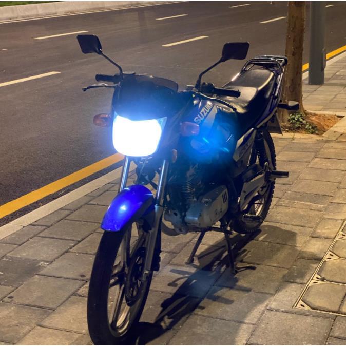 Motorcicleta eléctrica LED delantero luz blanca ultra brillante 12v-80v general luz de alto y bajo nivel integrado