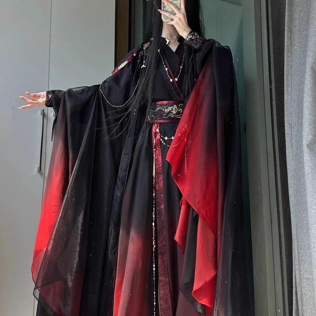 Jingyu Film & Television's fairy tale-style and martial arts-style unisex costume set, Wei Wuxian's "Magic Way" cosplay, ancient-style costume for comic conventions and performances