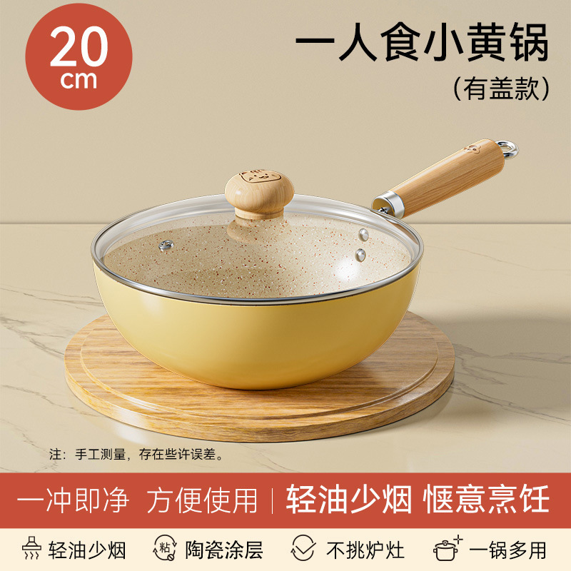 Sartén Wok Antiadherente con Recubrimiento Cerámico Fondo Plano para Cocina image 7