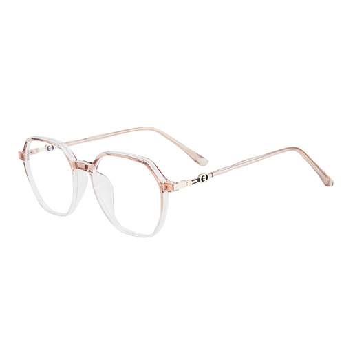 男士多边形TR90镜框眼镜 复古时尚防蓝光平光镜新款商务光学镜