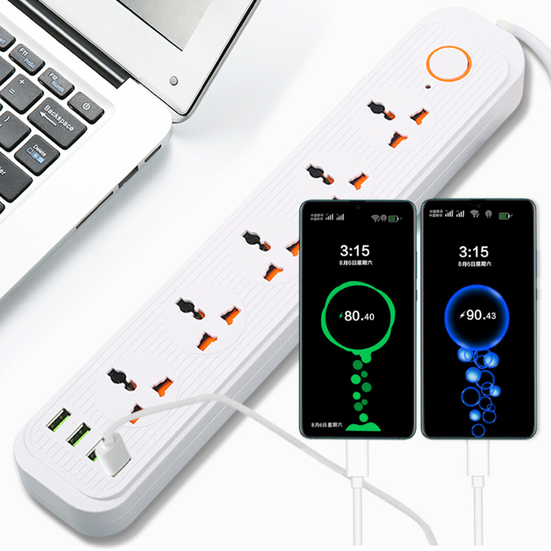 Cross-border US-standard multi-port USB extension cord A03 UK-standard extension plug household with cord wholesale connection plug