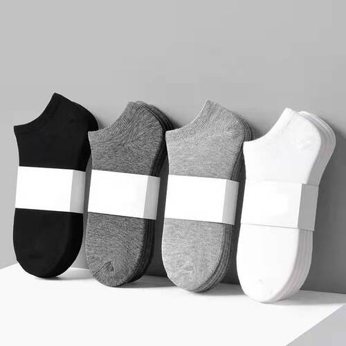 Zhuji socks men's summer black and white gray boat socks shallow mouth men's socks breathable deodorant socks disposable socks wholesale