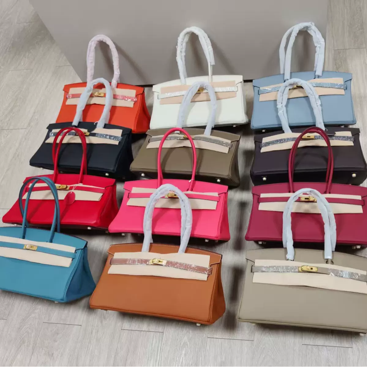 横款铂金包40cm头层牛皮真皮女包大容量手提包高级感通勤百搭斜挎