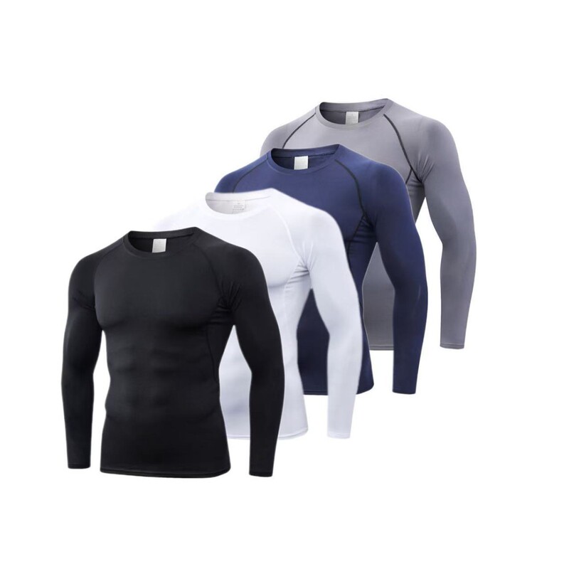 2025 New Hot Selling Quick-Drying Men's Fitness Clothing Compression Long Sleeve Round Neck Breathable Running Tight Quick-Drying Clothing for Men 2025 New Hot Selling Quick-Drying Men's Fitness Clothing Compression Long Sleeve Round Neck Breathable Running Tight Quick-Drying Clothing for Men