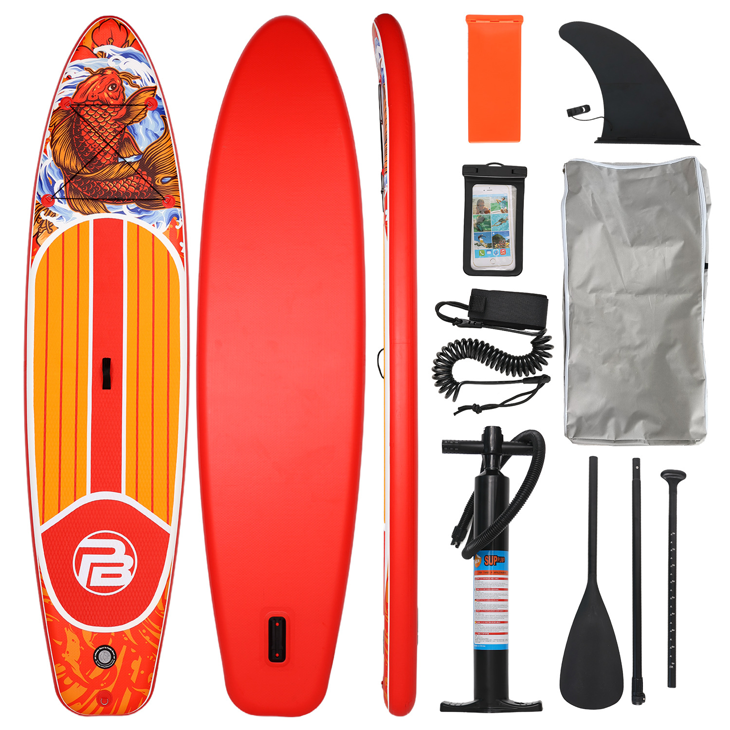 Надувная SUP-доска PICBOARD SUPFW55C Цвет Рыба