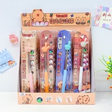 卡皮巴拉暮光小马夜光指读棒24支装卡通造型学生阅读指棒防滑握把