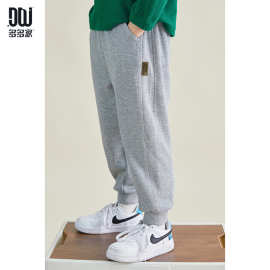 多多家儿童裤子春秋款男童运动裤舒适贴身中大童时尚百搭休闲卫裤