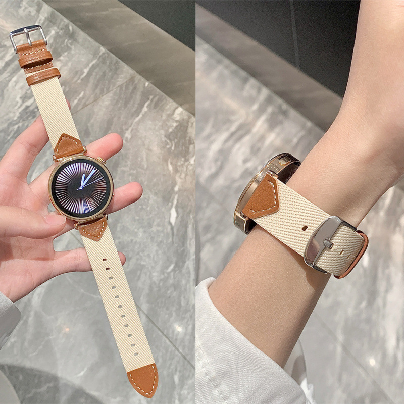 Nylon Saddle Brown Strap 18m for Huawei Watch watchgt5 Strap GT4 New GT5pro Women