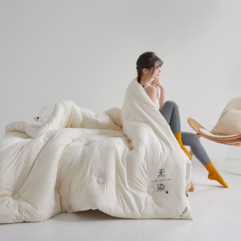 Mother and baby grade skin-friendly raw cotton soybean quilt hotel winter quilt single and double spring and autumn quilt core summer cool quilt air-conditioned quilt