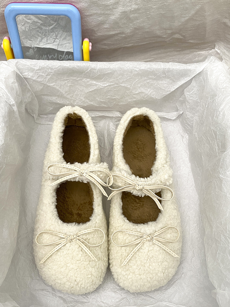 Plüsch Hausschuhe Damen Freizeitschuhe Samt Vielseitig Flach_voghion.com