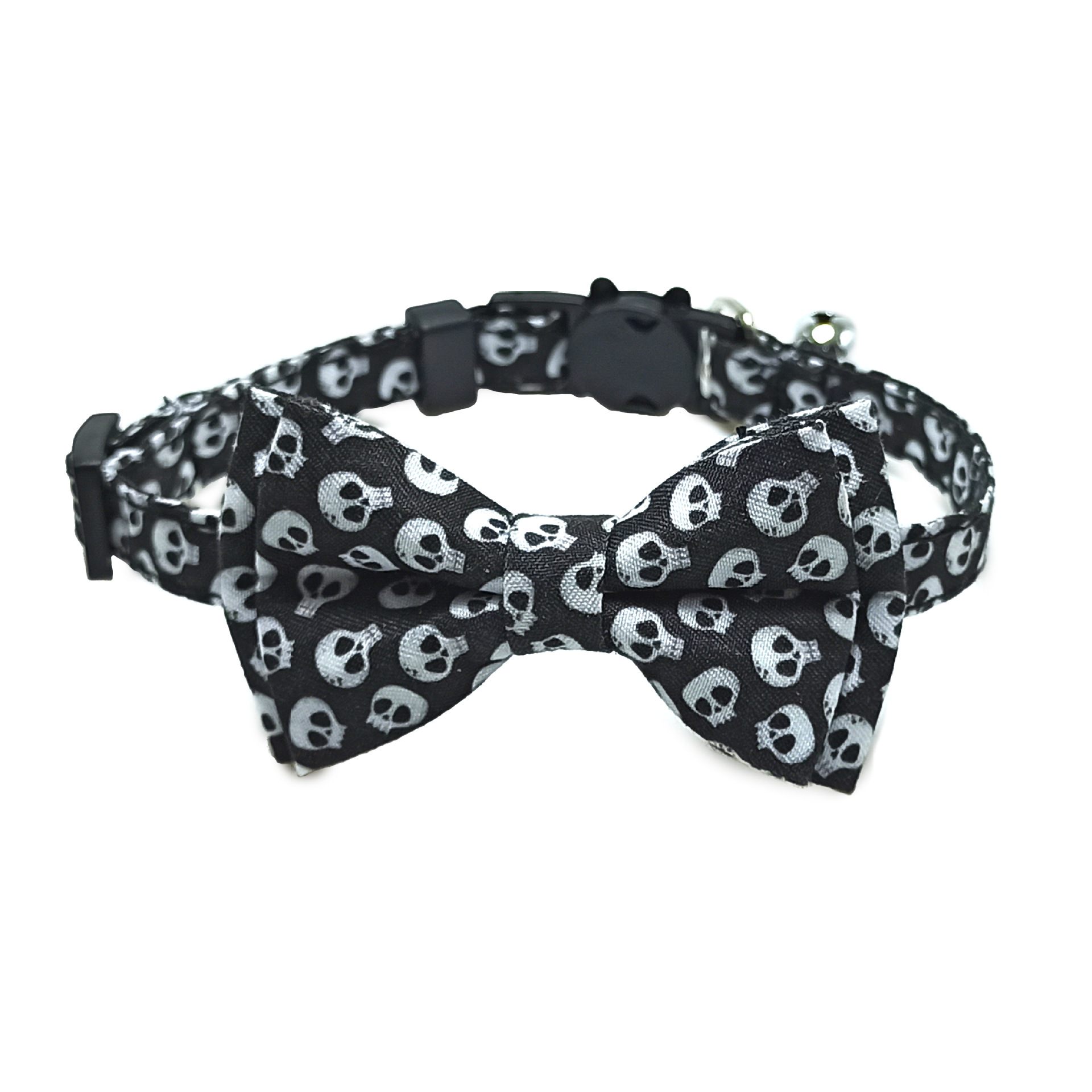 Nœud papillon crâne noir / Largeur XS 1.0 réglage maximum 28m