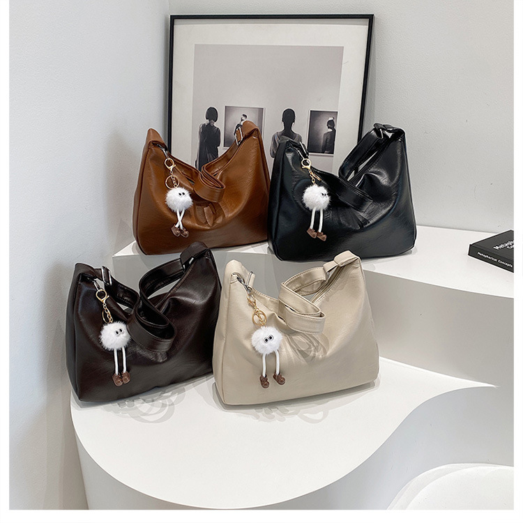 Simple and large-capacity bag for women, 2024 new style, fashionable and versatile casual single-shoulder bag, student commuting crossbody tote bag undefined