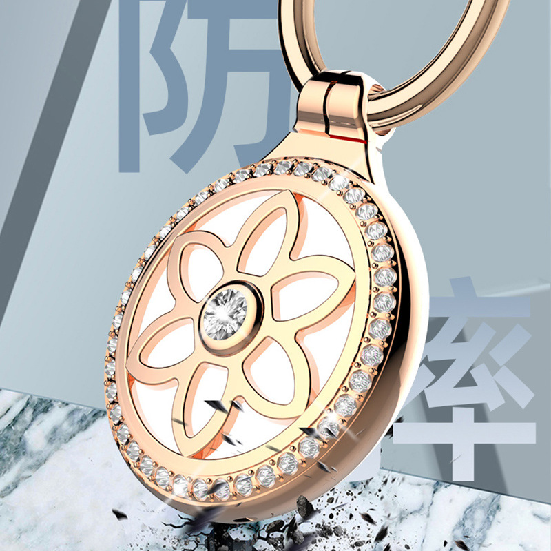 適用蘋果AirTags防丟器金屬保護殼tag項圈配件鑰匙扣防刮飾掛繩