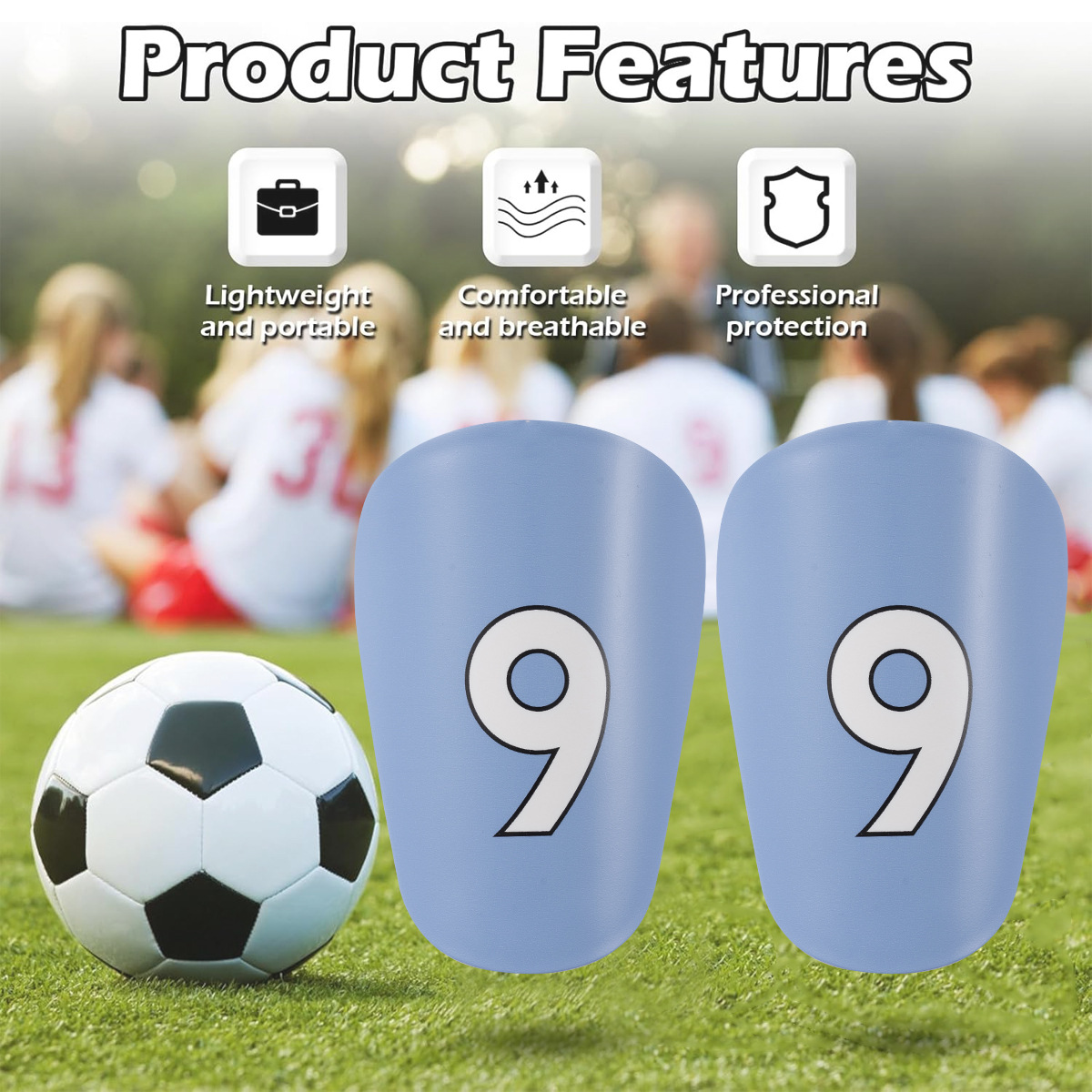 Shin Pads Football Shin Guard Calf Insert Student Insert Training Guard Plate Protective Gear Calf Protection_voghion.com