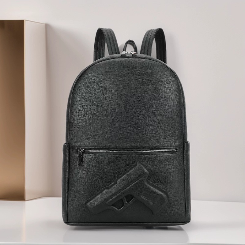 Other 3D Pistol Backpack Large Black Pebbled