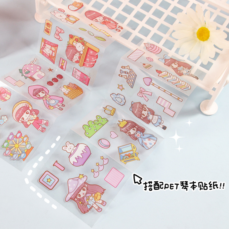 PU mini planner high-quality adorable cartoon student notebook, portable, small, suitable for girls' diaries