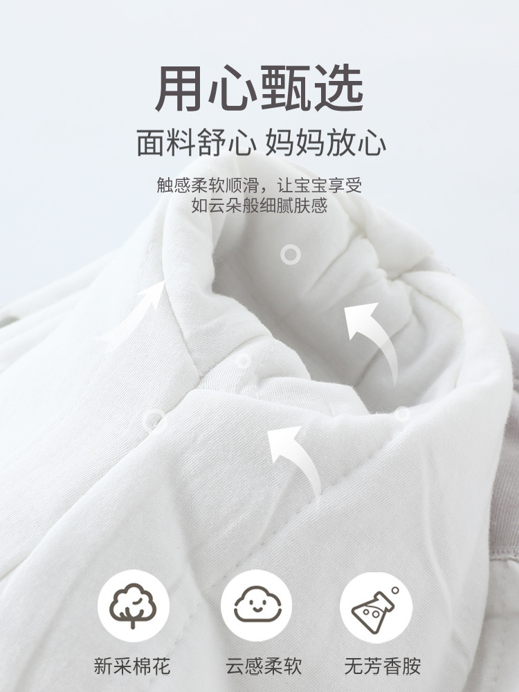 Baby Cotton Autumn and Winter Cotton Padded Boys' Clothes Baby Autumn and Winter Thickened Crawling Clothes Newborn Warm Hakayama for Boys and Girls