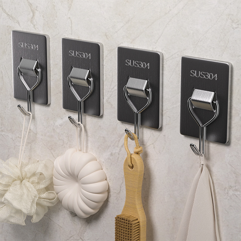 Strong Adhesive Wall Hooks, Super Heavy-Duty, No-Trace Hooks, No-Drill Hooks, Sticky Hooks