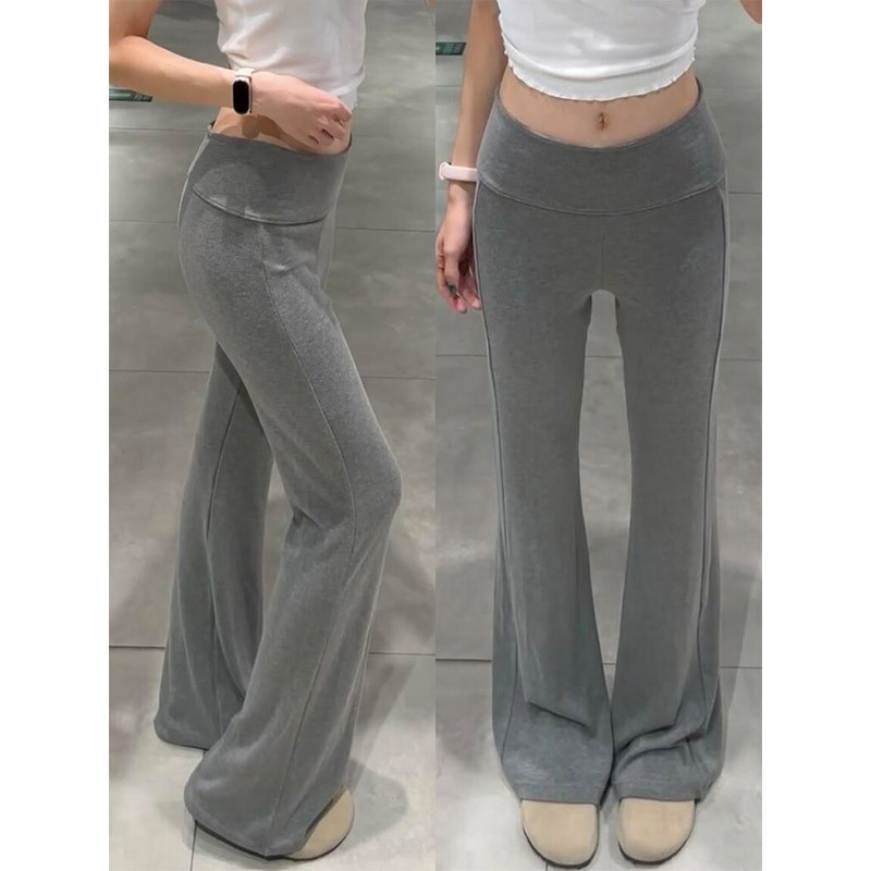 Flared Pants for Women 2026 Spring New Style Petite American Style Trendy Slimming Sports Yoga Flared Sweatpants