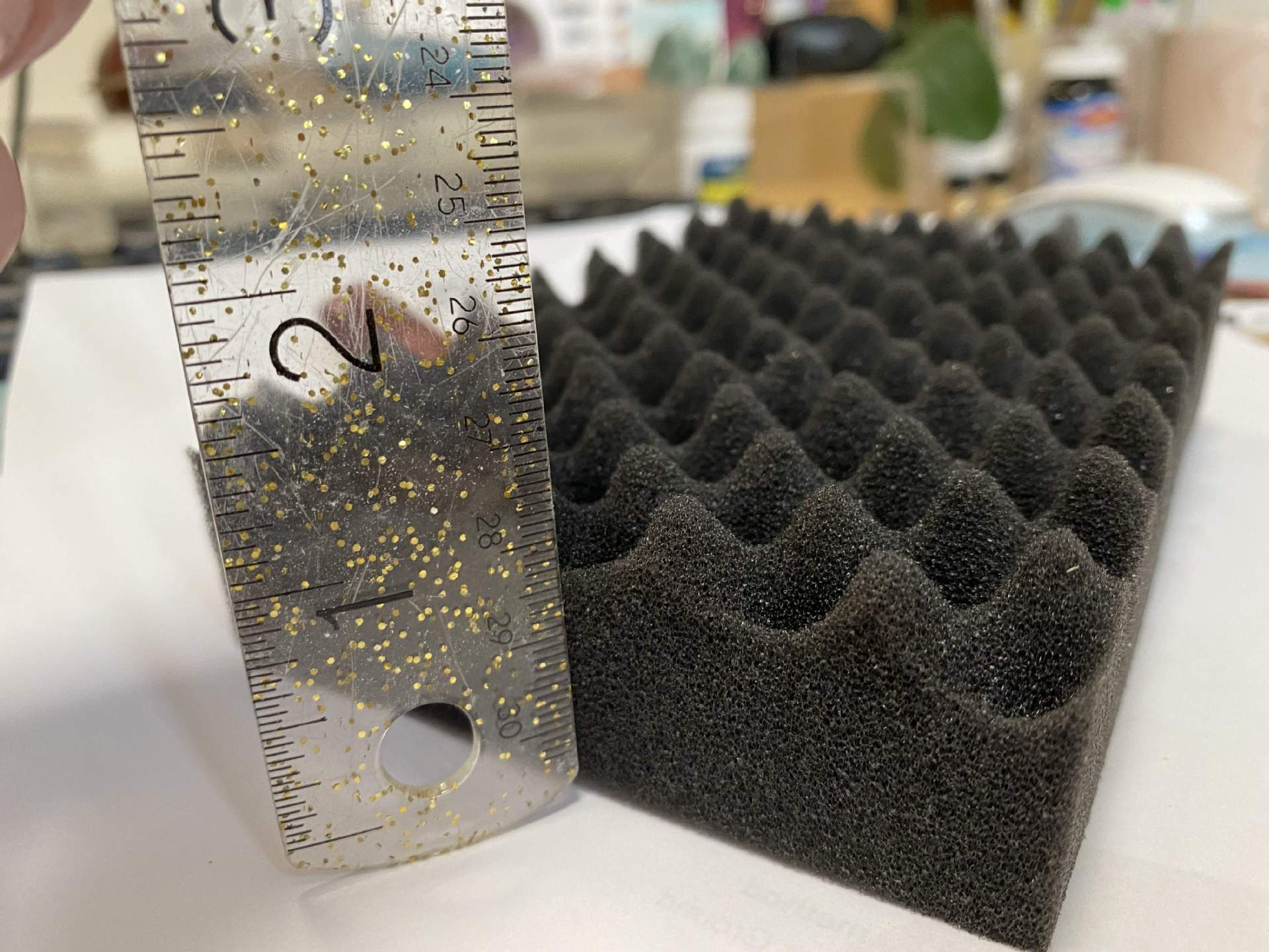 厂家供应黑色50PPI过滤防尘海绵/黑色网孔鸡蛋波浪吸音海绵