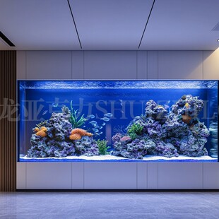 超大观赏有机玻璃鱼缸 亚克力大型鱼缸 水族馆海洋馆鱼缸定 做-阿里巴巴